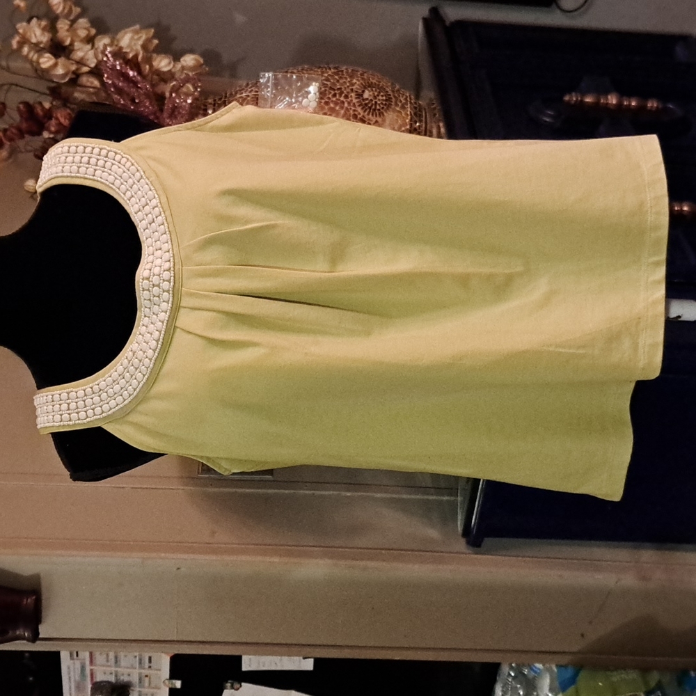 Talbots beaded blouse